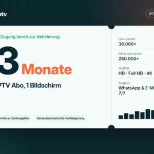 IPTV Abo 3 Monate – 1 Bildschirm – Grafik zum Net-IPTV-Paket