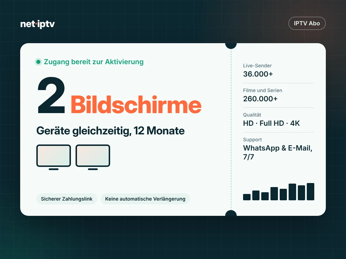 IPTV Multiscreen 12 Monate – 2 Geräte – Grafik zum Net-IPTV-Paket