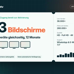 IPTV Multiscreen 12 Monate – 3 Geräte – Grafik zum Net-IPTV-Paket